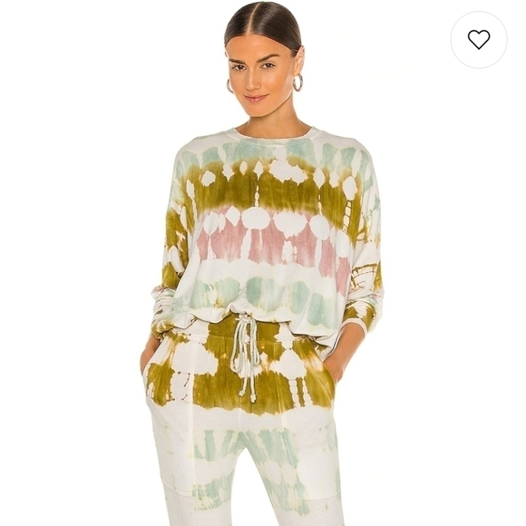 New Young Fabulous & Broke Caroline Willowgreen Wash Sweatshirt NWT Size Medium - Picture 1 of 5